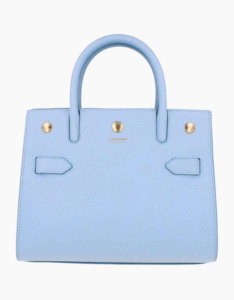 Burberry Tote Top Handle Bag - Pale Blue