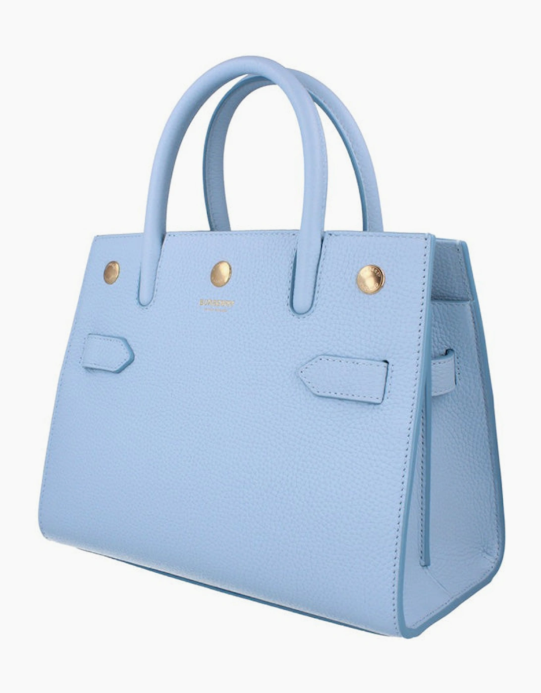 Burberry Tote Top Handle Bag - Pale Blue