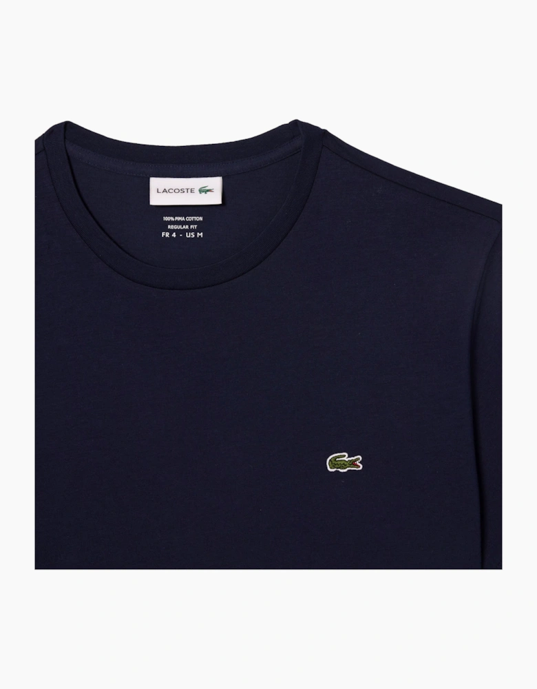 Lacoste Mens T Shirts TH6709 Crew Neck Top