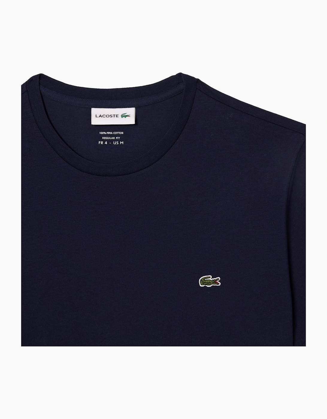 Lacoste Mens T Shirts TH6709 Crew Neck Top