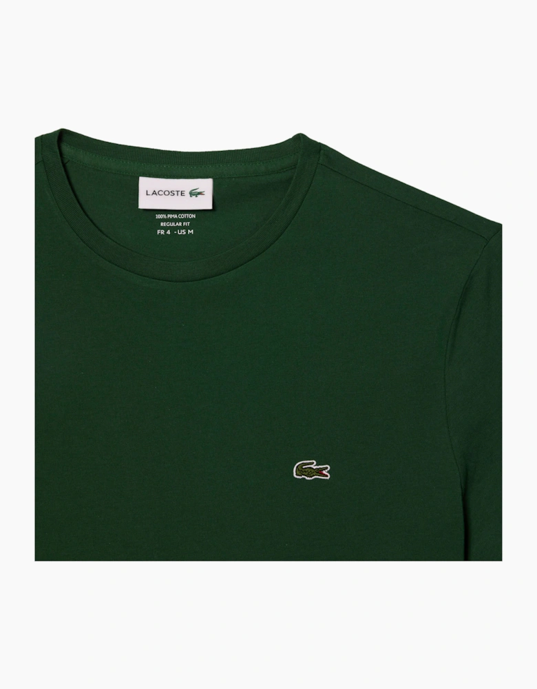 Lacoste Mens T Shirts TH6709 Crew Neck Top