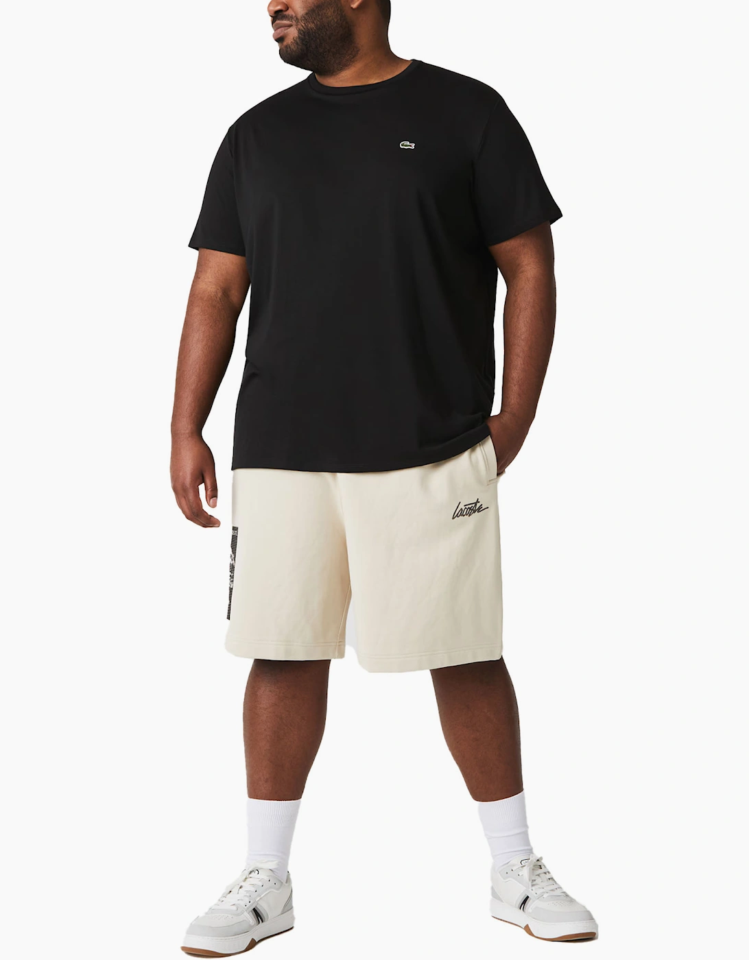 Lacoste Mens T Shirts TH6709 Crew Neck Top