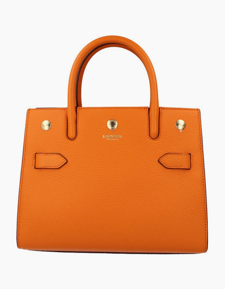 Burberry Tote Top Handle Bag - Orange