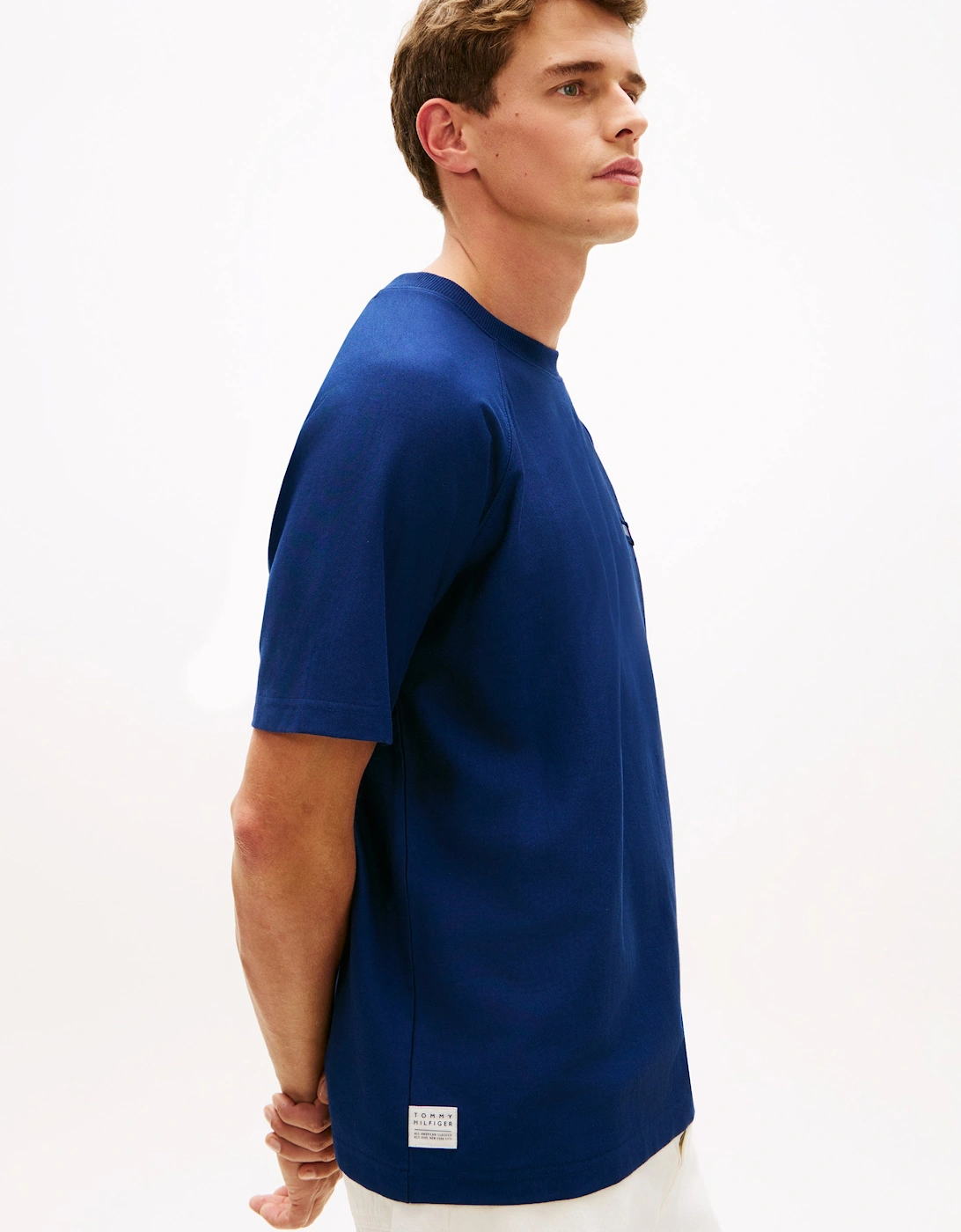 Tommy Hilfiger Tommy Flag Elevated Mens T-Shirt - Carbon Navy