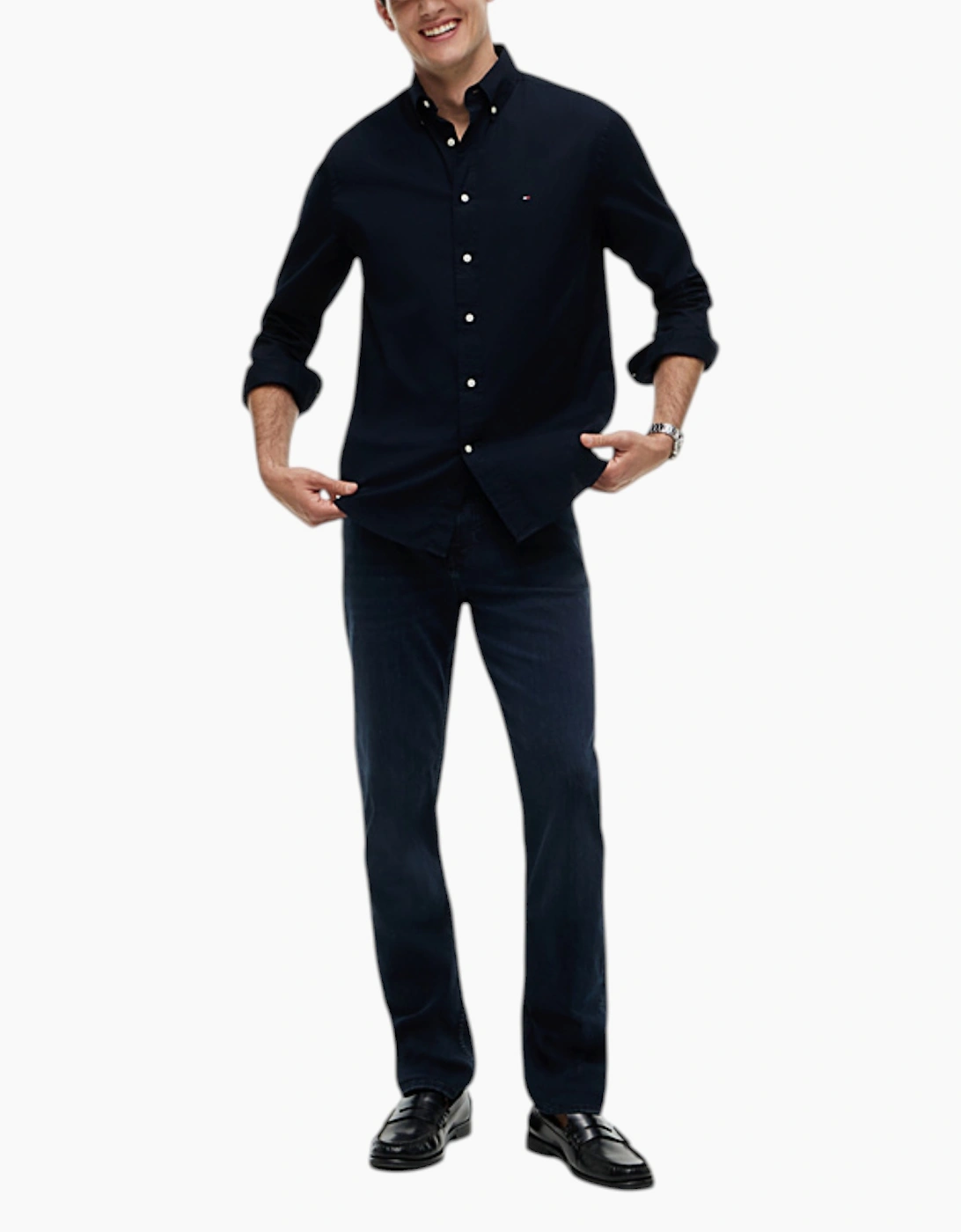 TOMMY HILFIGER Mens Shirts Cotton Formal Top