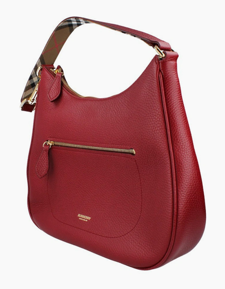 Burberry Hobo Handbag - Antique Red