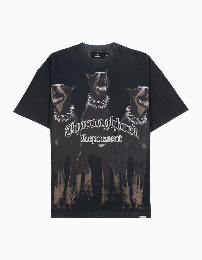 Represent Thoroughbred T Shirt Vintage Black
