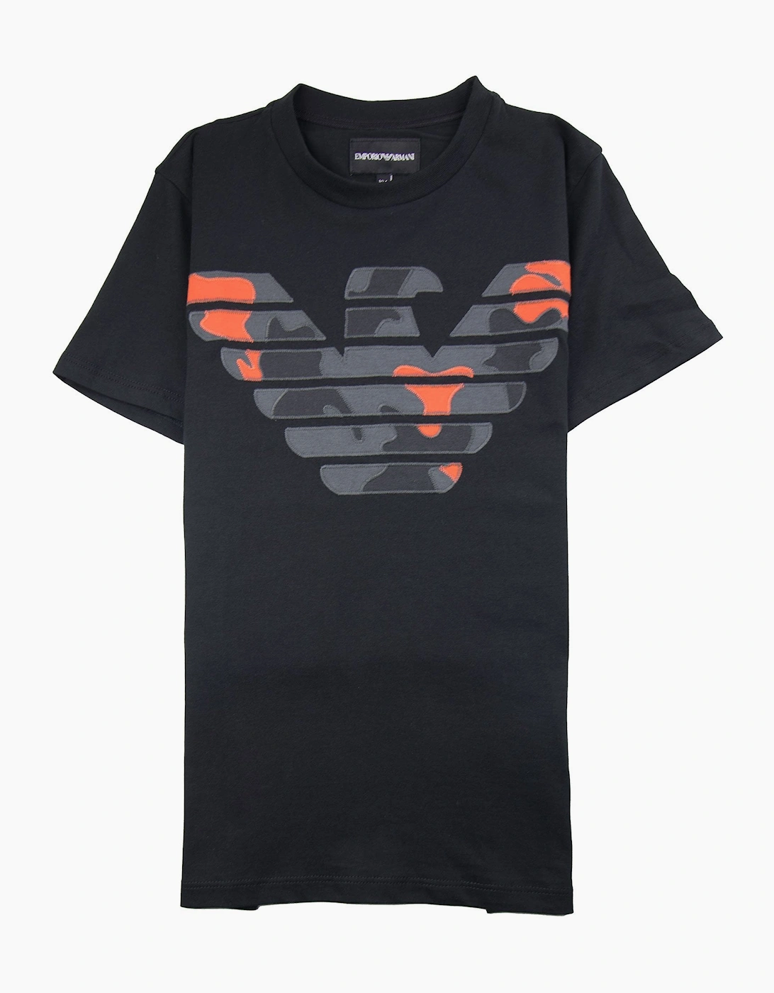 Emporio Armani Jnr Camo Eagle T-Shirt Black, 3 of 2