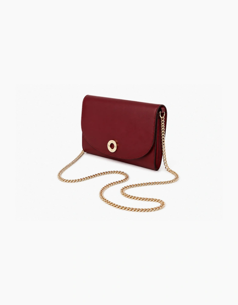 Burberry Hannah Leather Bag - Antique Red