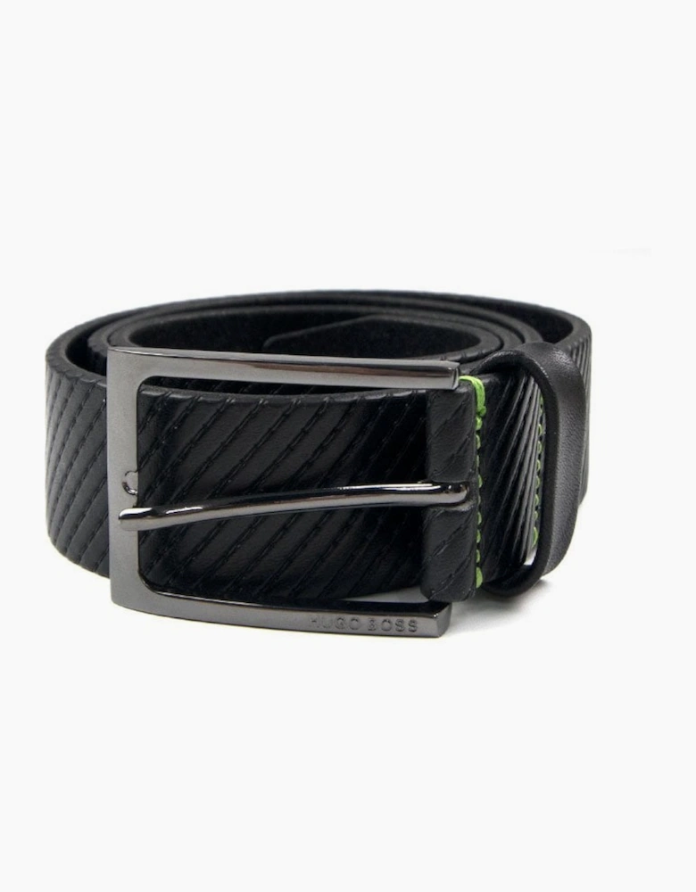 Hugo Boss Titching Belt Black/Green
