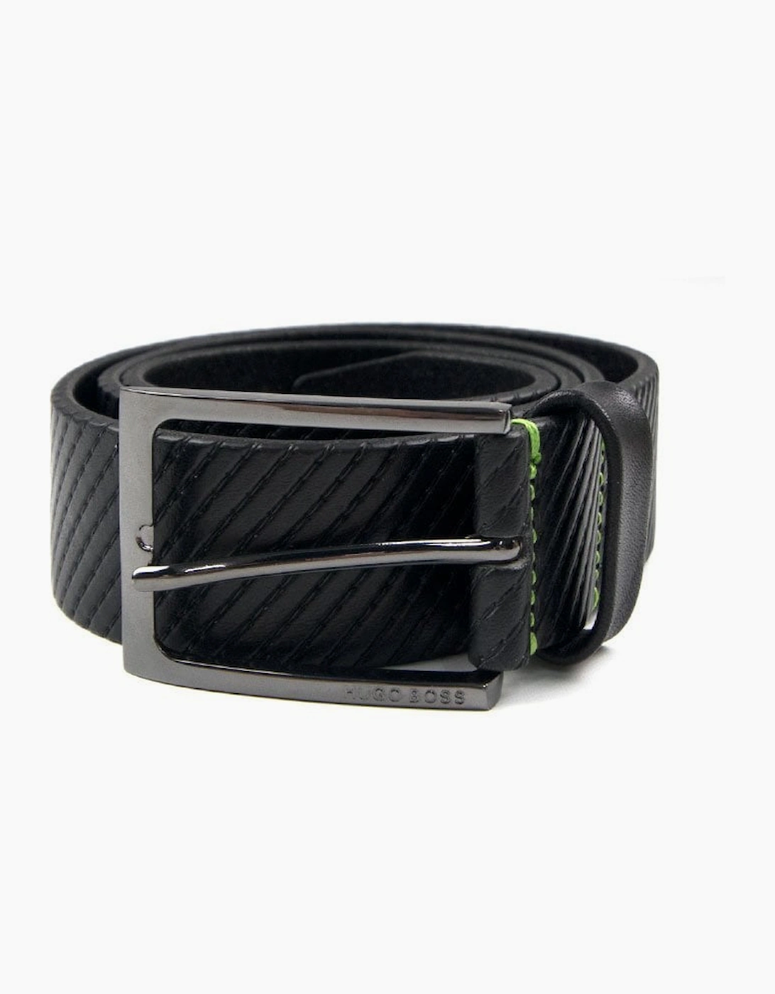 Hugo Boss Titching Belt Black/Green