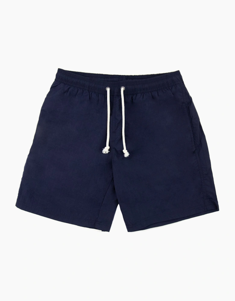 Aquascutum Beach Check Pocket Nylon Shorts Navy 11