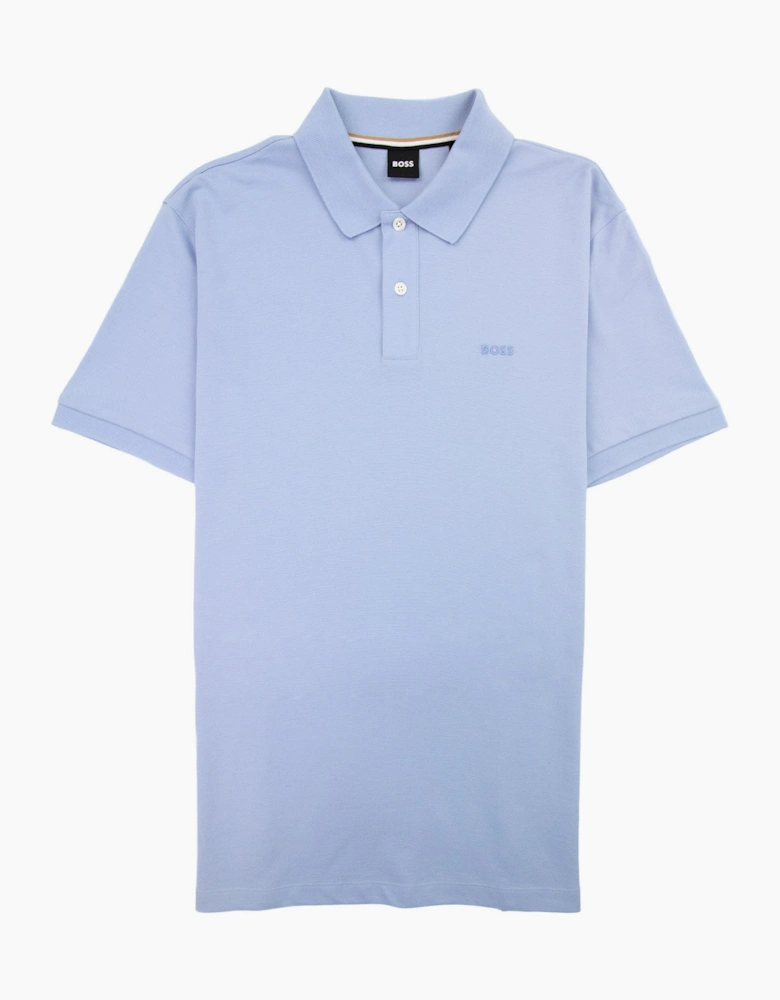 Hugo Boss Pallas Embroidered Logo S/s Polo Light Blue 492