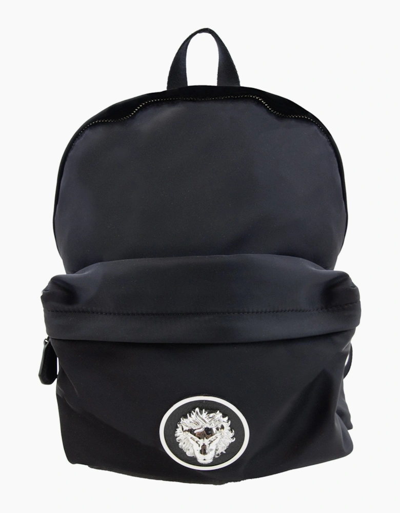 Versace Versus Lion Soft Leather Backpack Black