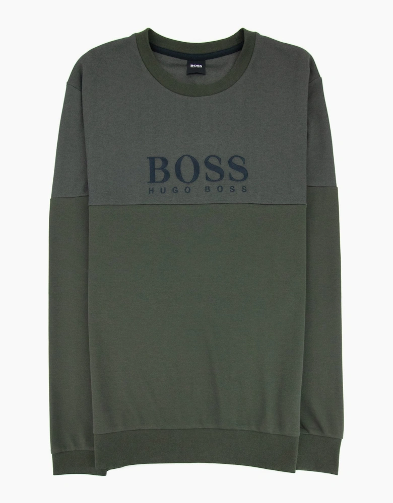 Hugo Boss Tracksuit Sweatshirt Front Logo Dark Green