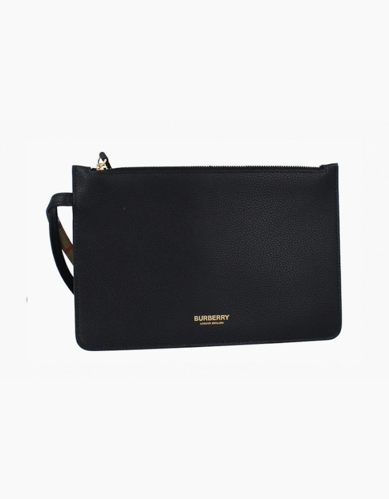 Burberry Double Faced Pouch - Black