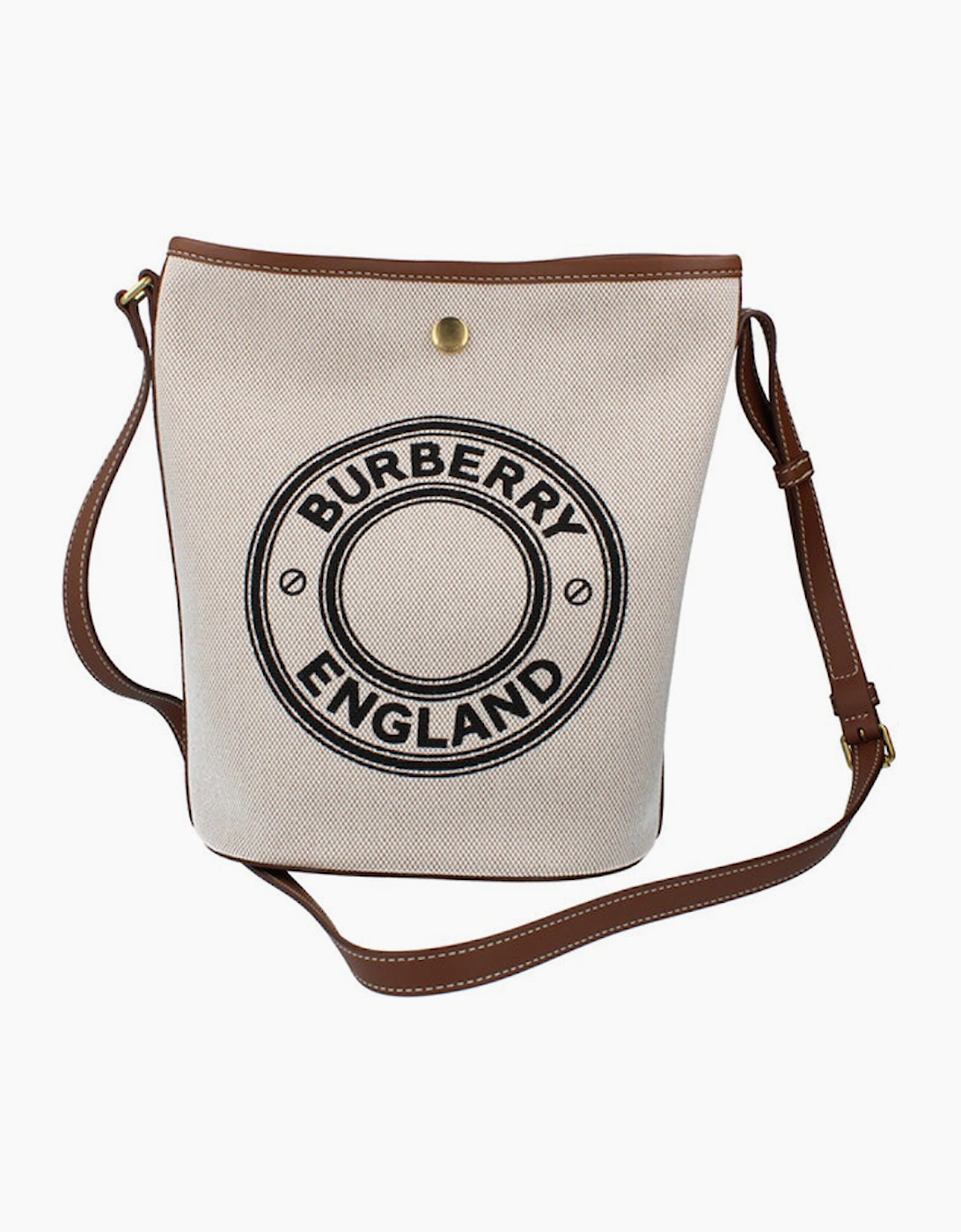 Burberry Canvas Bucket Bag - Dark Wheat