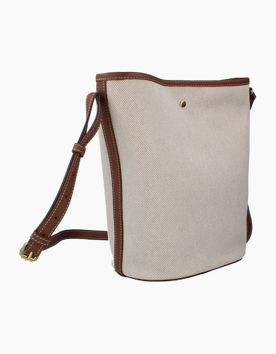 Burberry Canvas Bucket Bag - Dark Wheat