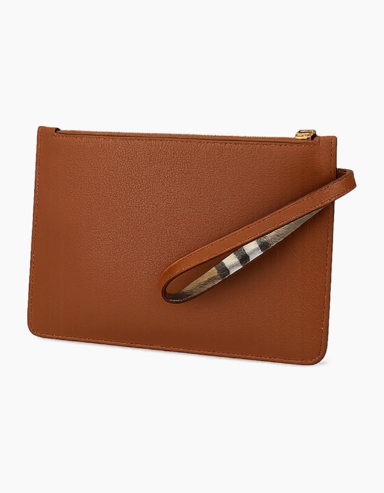 Burberry Double Faced Pouch - Tawny Brown
