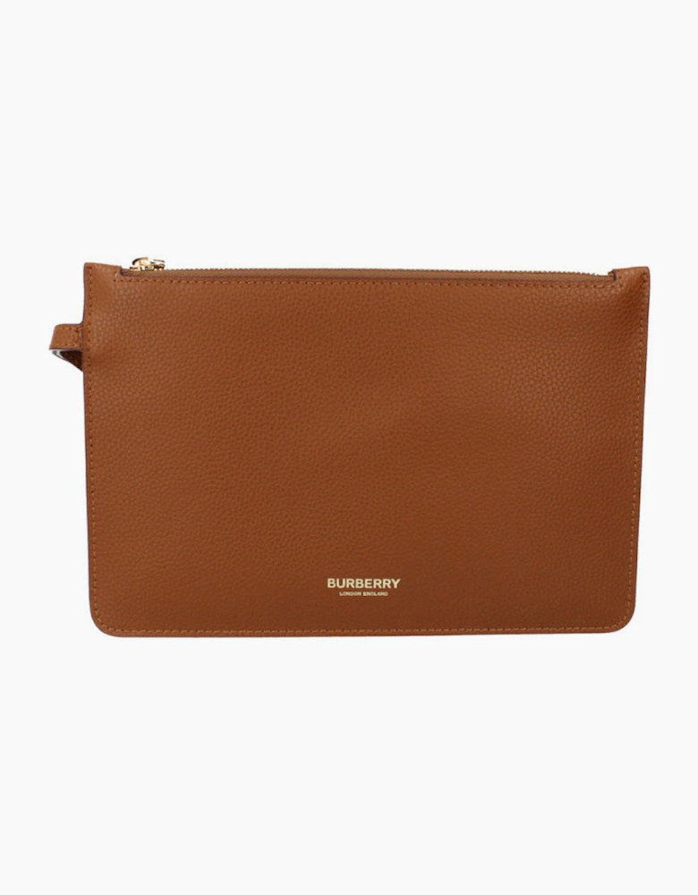 Burberry Double Faced Pouch - Tawny Brown