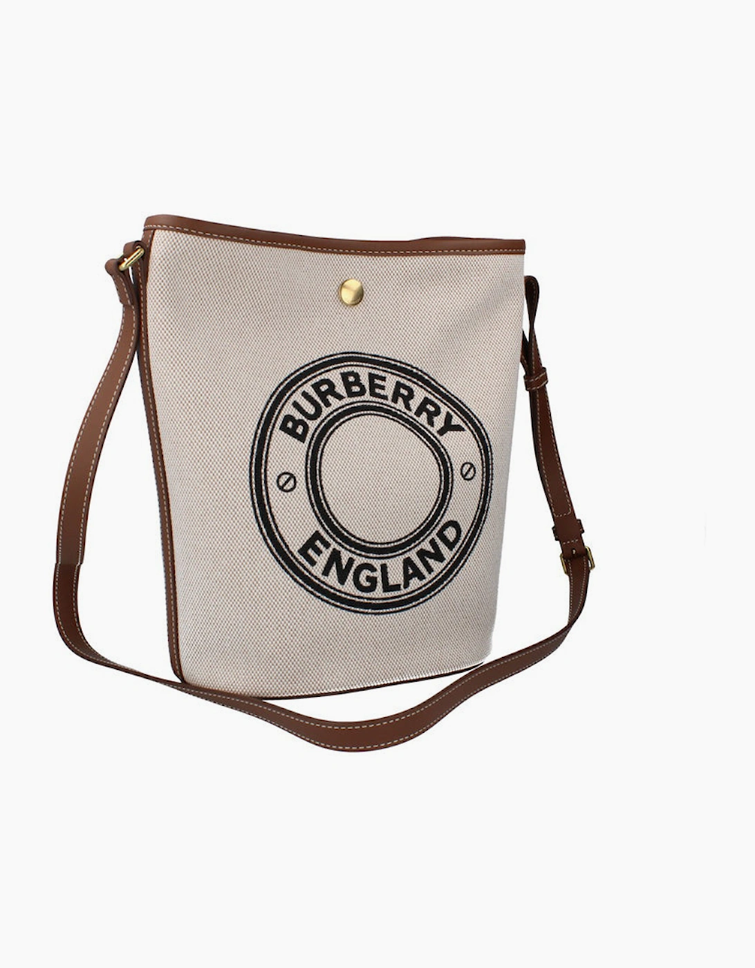 Burberry Canvas Bucket Bag - Dark Wheat