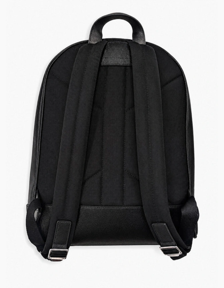 Burberry Jeff Mens Leather Backpack -  Black Grain