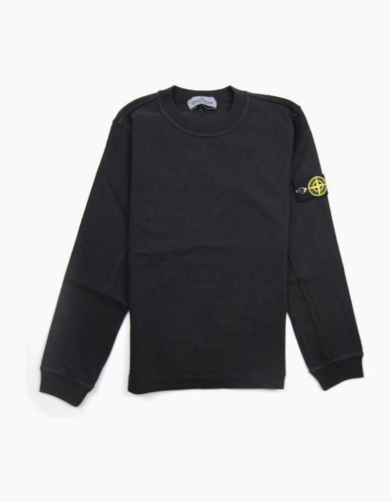 Stone Island Junior Lightweight Crewneck Sweatshirt Black V0129