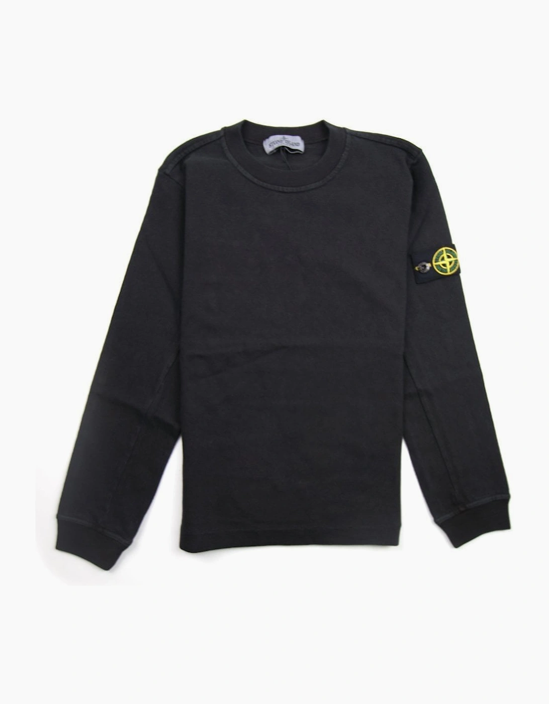 Stone Island Junior Lightweight Crewneck Sweatshirt Black V0129, 3 of 2