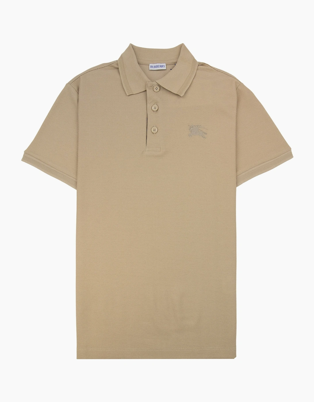 Burberry Eddie Cotton Polo Shirt Soft Fawn