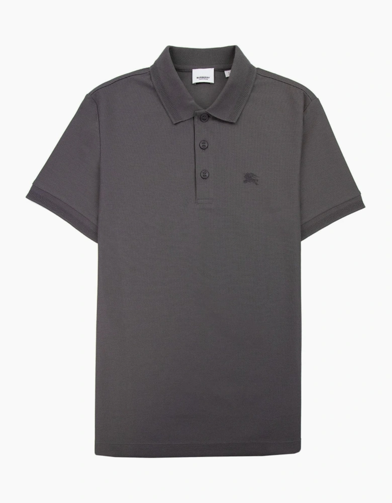 Burberry Manzoni Classic Logo Short Sleeve Polo Seal Grey