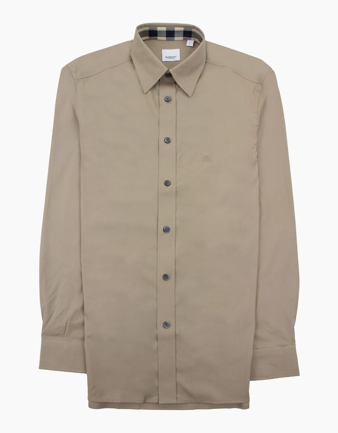 Burberry Check Collar Shirt Dark Honey, 5 of 4