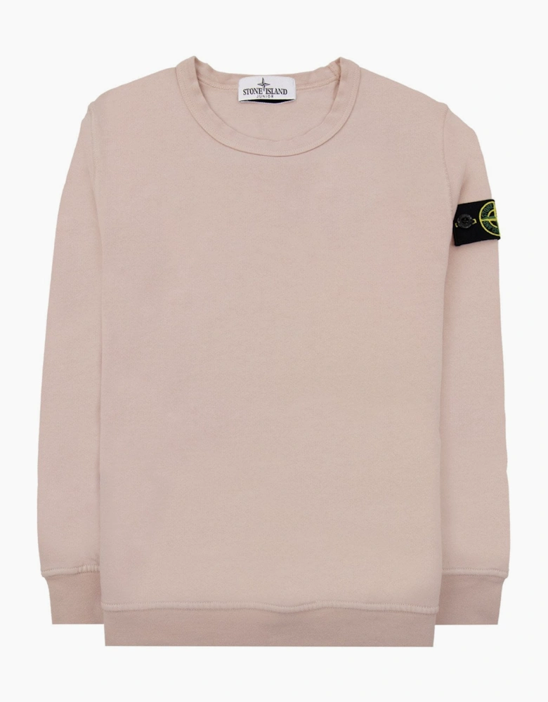 Stone Island Junior Sweatshirt Dust Pink V0082