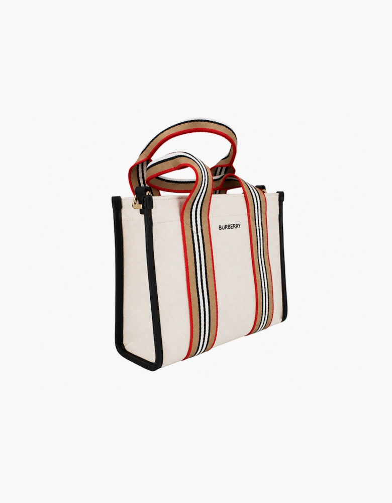 Burberry Mini Canvas Tote Bag - Natural