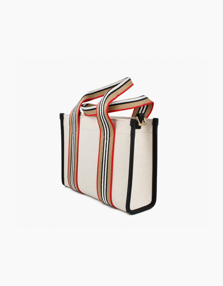 Burberry Mini Canvas Tote Bag - Natural