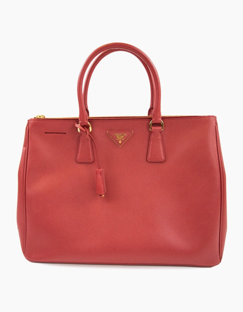Prada Galleria Saffiano Leather Large Bag Red