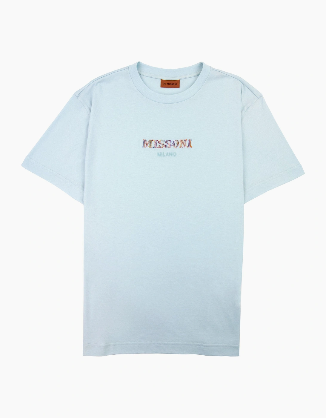 Missoni Embroiderd Milan Logo T Shirt Powder Blue S729x, 5 of 4