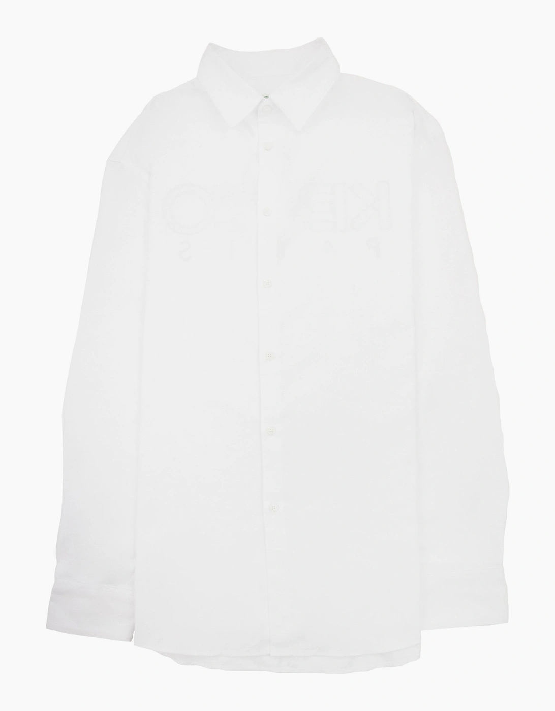 Kenzo Back Logo Long Sleeve Shirt White/black