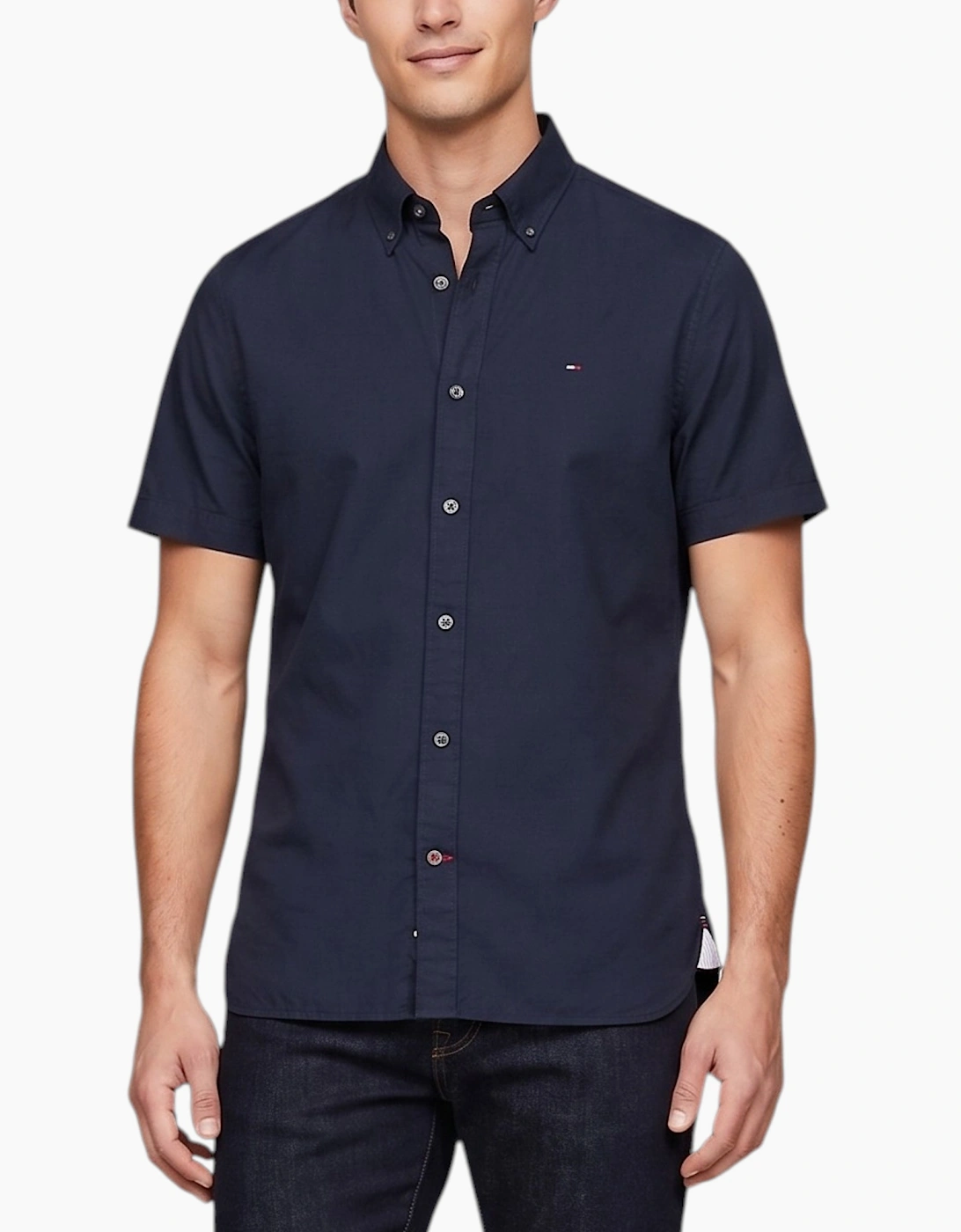 TOMMY HILFIGER Mens Shirt Oxford Lightweight Summer Top, 4 of 3