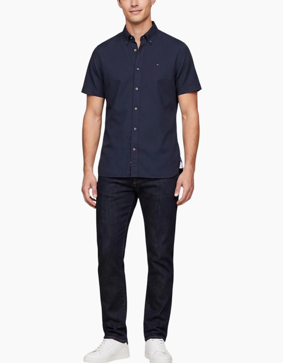 TOMMY HILFIGER Mens Shirt Oxford Lightweight Summer Top