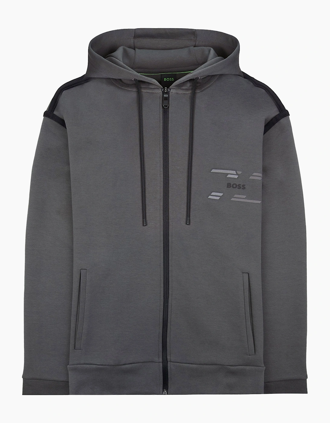 Hugo Boss Saggy Tape Tracksuit Top Grey 027, 6 of 5