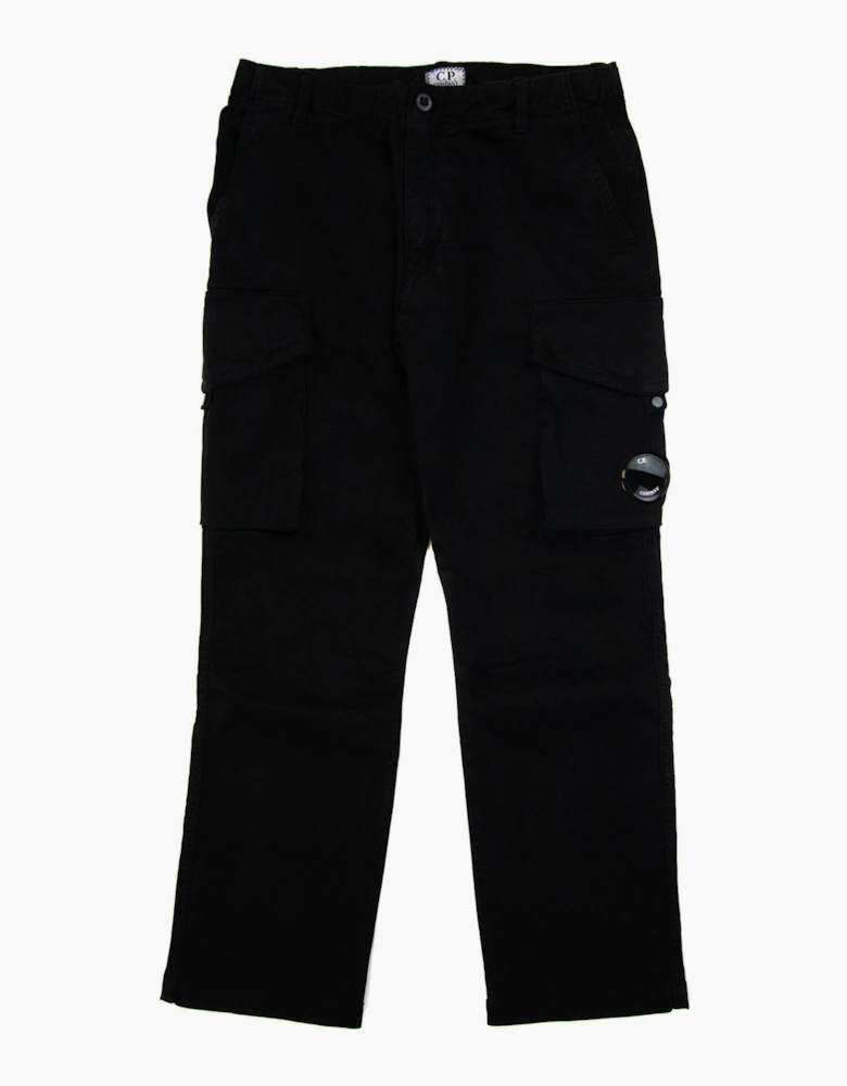Cp Company Undersixteen U16 Stretch Sateen Peach Pocket Pants Black 999