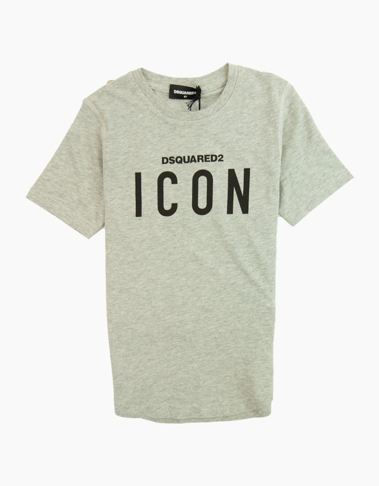 Dsquared2 Kids D2 Icon Chest Logo Grey