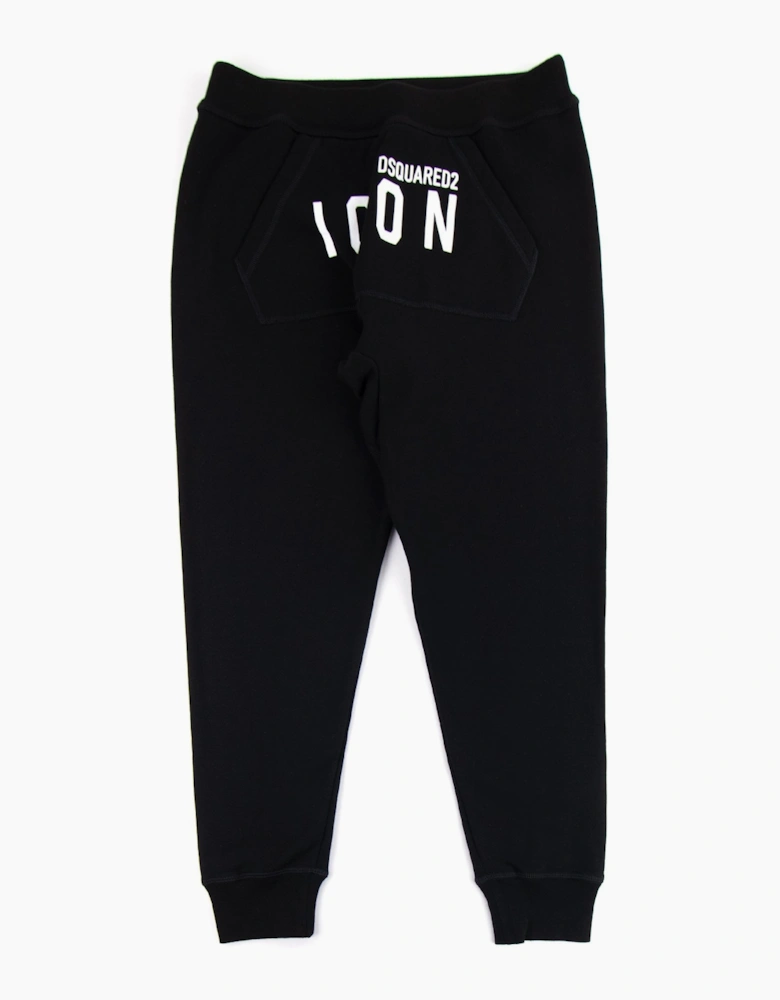 Dsquared2 Icon Sweatpants With Kangaroo Pocket Black