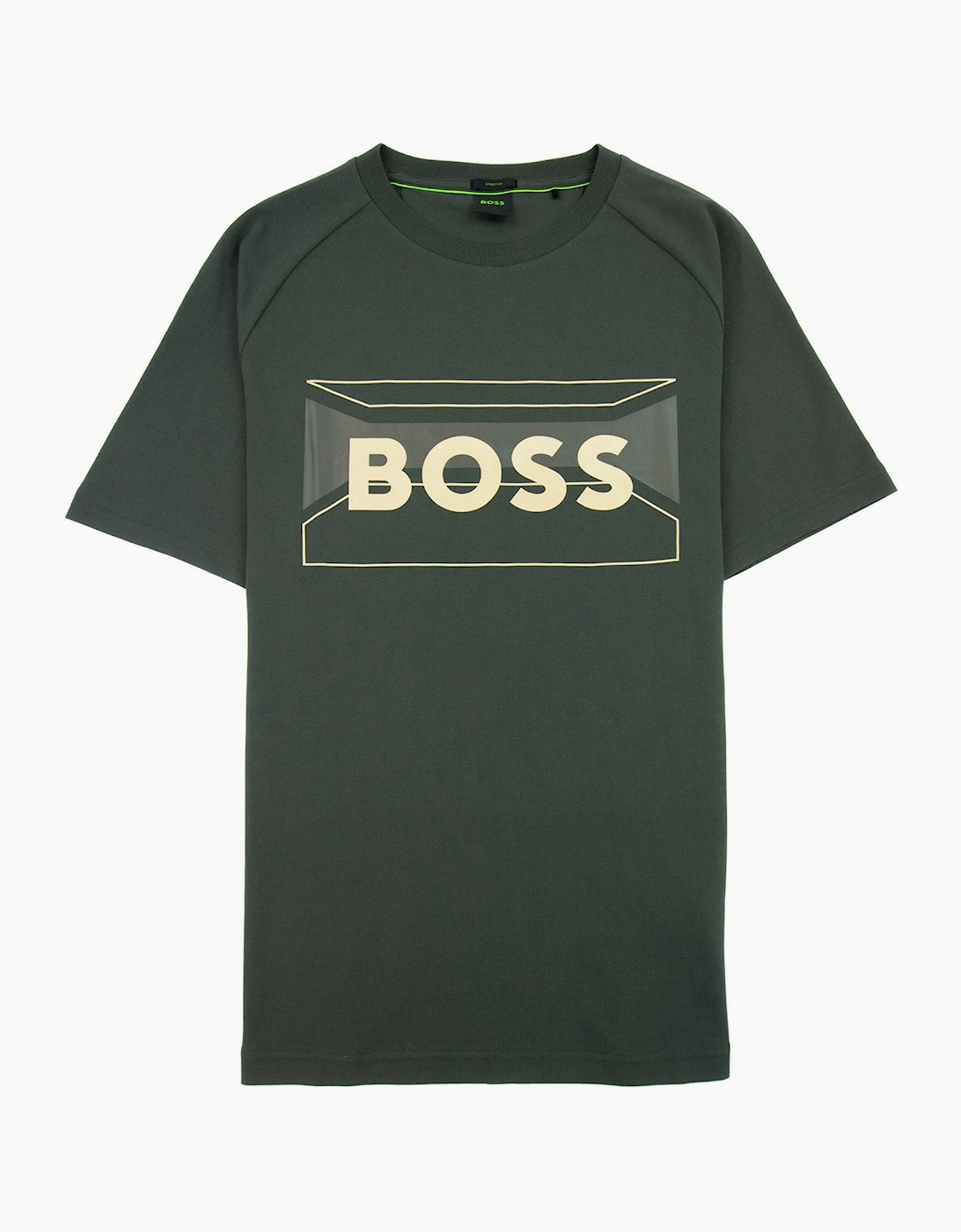 Hugo Boss Tee 2 Artwork Logo T Shirt Green 379, 4 of 3