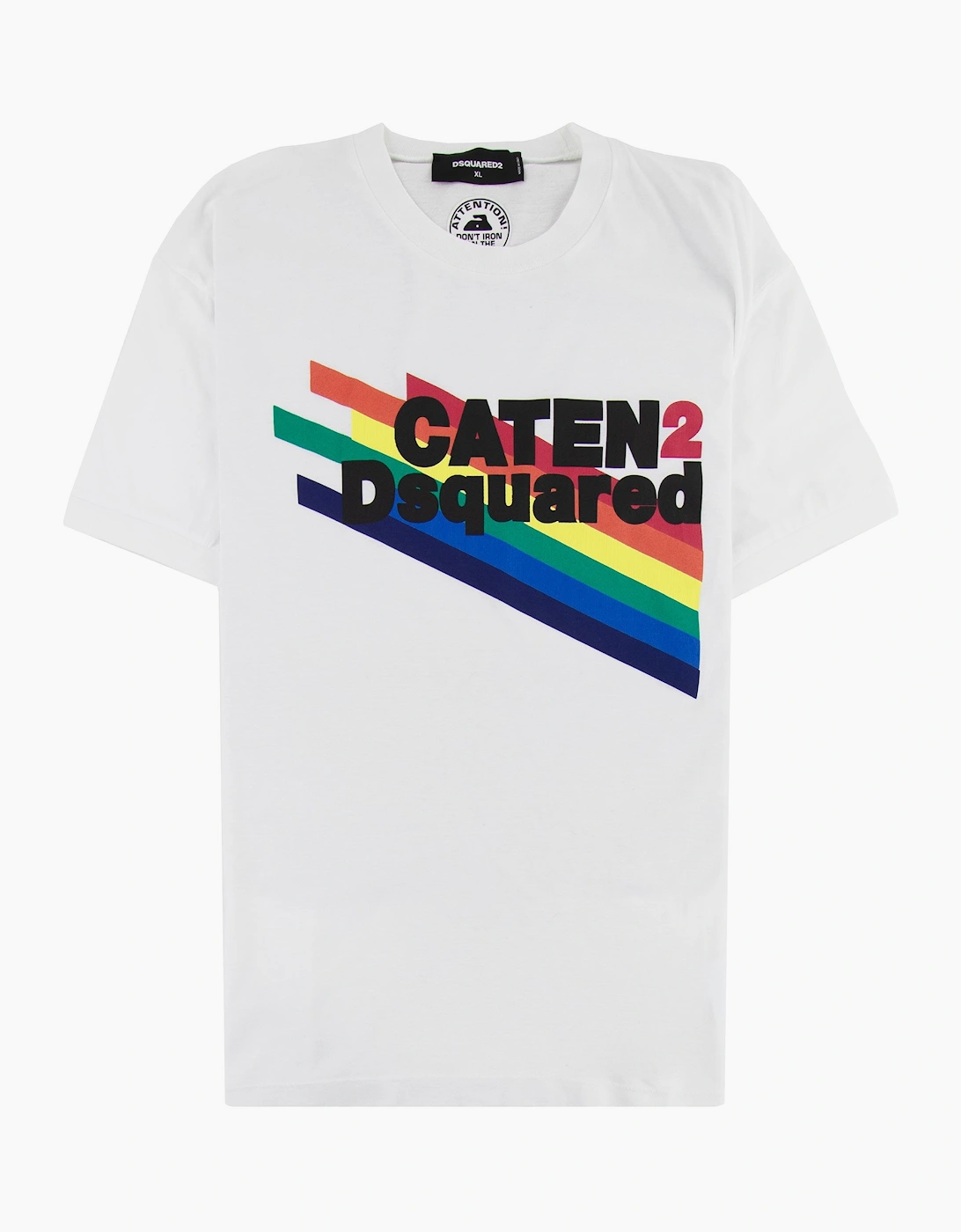 Dsquared2 Rainbow Canten T-shirt White