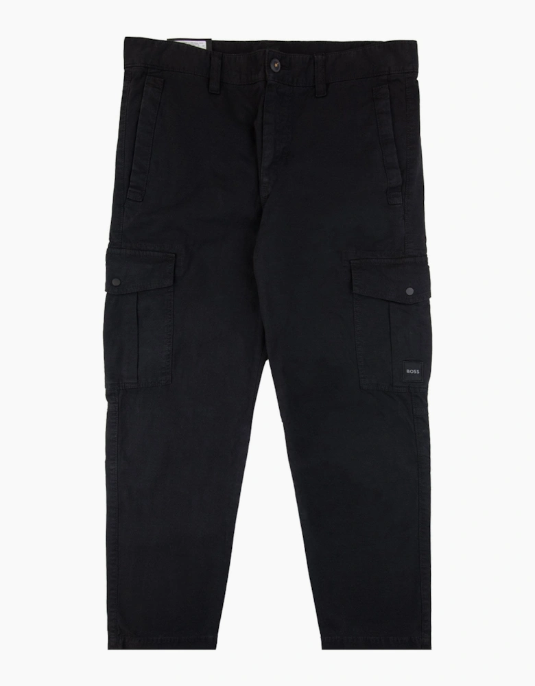 Hugo Boss Sisla 5 Logo Patch Stretch Cargo Pants Black 001