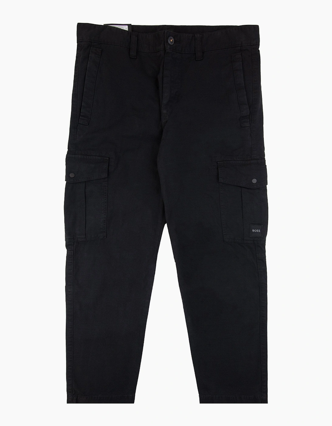 Hugo Boss Sisla 5 Logo Patch Stretch Cargo Pants Black 001