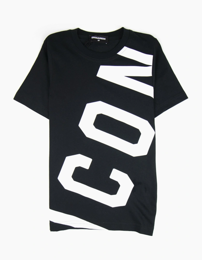 Dsquared2 Kids Large Icon Logo T-Shirt Black