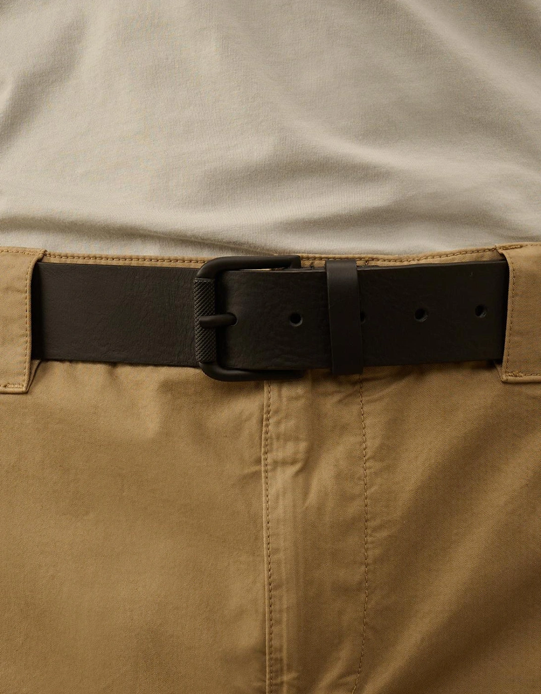 Leather Side Logo Belt