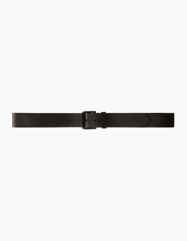 Leather Side Logo Belt